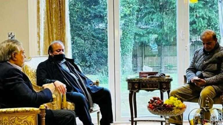 Shehbaz Meets Nawaz Sharif and Ishaq Dar in London to Discuss Political and Economic Issues
